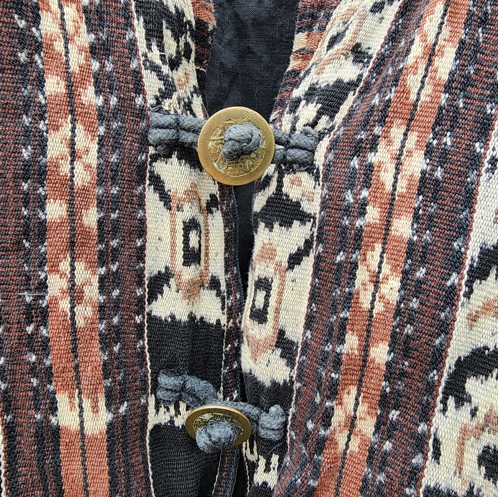 Geometric, tribal print jacket, 100% cotton - Picture 7 of 7